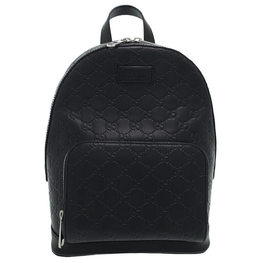 GUCCI Guccissima Signature Leather Backpack Black